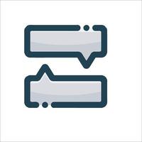 Two arrows pointing to each other on a white background vector