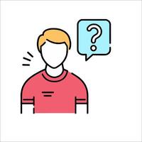 Question mark icon illustration vector