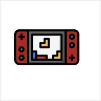 A red and black nintendo wii game console vector