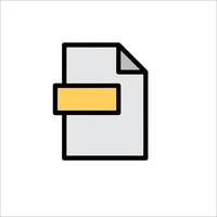 A file folder icon with a yellow ribbon vector