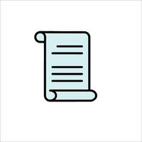 A scroll icon on a white background vector
