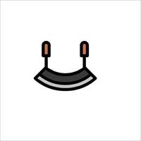 A black and white icon of a toothbrush vector