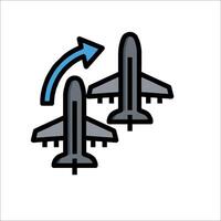 Airplane icon illustration vector