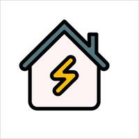 Electricity icon illustration vector