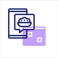 Mobile payment icon vector