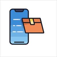 Mobile payment icon vector