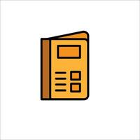 A book icon on a white background vector