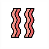 Bacon icon illustration vector
