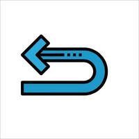 A blue arrow pointing to the right vector