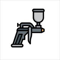 A spray gun icon on a white background vector