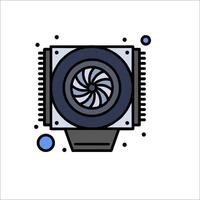 A computer fan icon on a white background vector