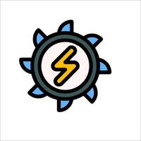 A lightning bolt icon on a white background vector