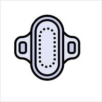 A sanitary pad icon on a white background vector