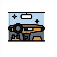 Car interior icon illustration vector