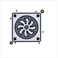 A fan icon on a white background vector