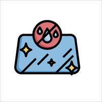 A blue wallet with a red star on it vector