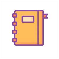A notebook icon on a white background vector