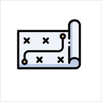 A white background with a black and white image of a piece of paper vector