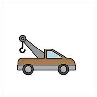 Car tow truck icon illustration vector