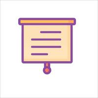A paper document on a white background vector