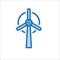 A wind turbine icon on a white background vector