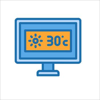 A computer monitor with the words 30c on it vector