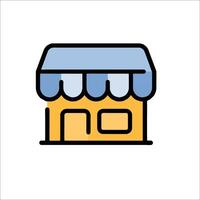 A small store icon on a white background vector