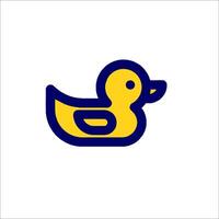 A yellow duck logo on a white background vector