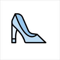 A shoe icon in a line style vector