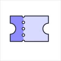 A ticket icon on a white background vector