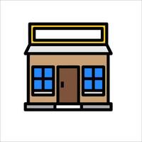 A small store icon on a white background vector