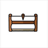 A saw with a handle on it vector