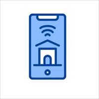 Mobile app icon for home automation vector