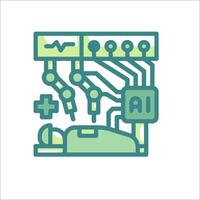 A computer with a person laying on it vector