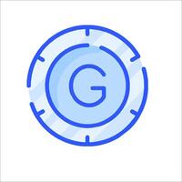 The g logo in a circle vector