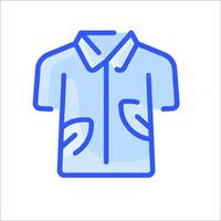 A shirt with a phone icon vector