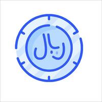 A blue circle with the word arabic written on it vector