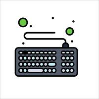 Computer keyboard icon illustration vector