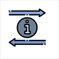 A blue arrow pointing to a number one vector