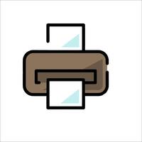 Printer icon illustration vector
