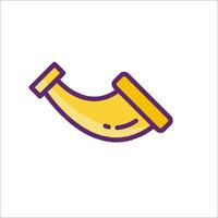 A yellow and purple pipe icon on a white background vector