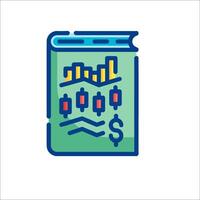 A book with a dollar sign on it vector