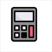 A calculator icon on a white background vector