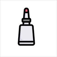 A bottle of nail polish on a white background vector