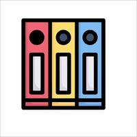 File folder icon illustration vector