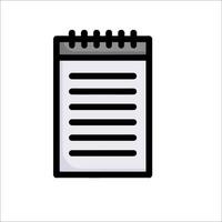 A notebook icon on a white background vector