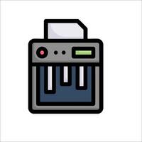 A printer icon on a white background vector