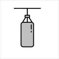 A boxing bag icon on a white background vector