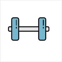 Dumbbell icon on white background vector