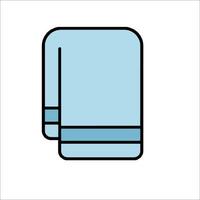 A towel icon on a white background vector